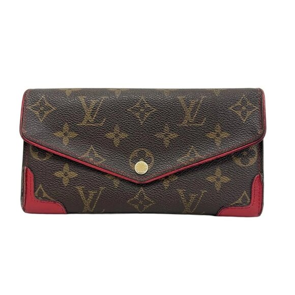 Auth LOUIS VUITTON Zippy Wallet Cerise Monogram Long Wallet - Picture 1 of 6